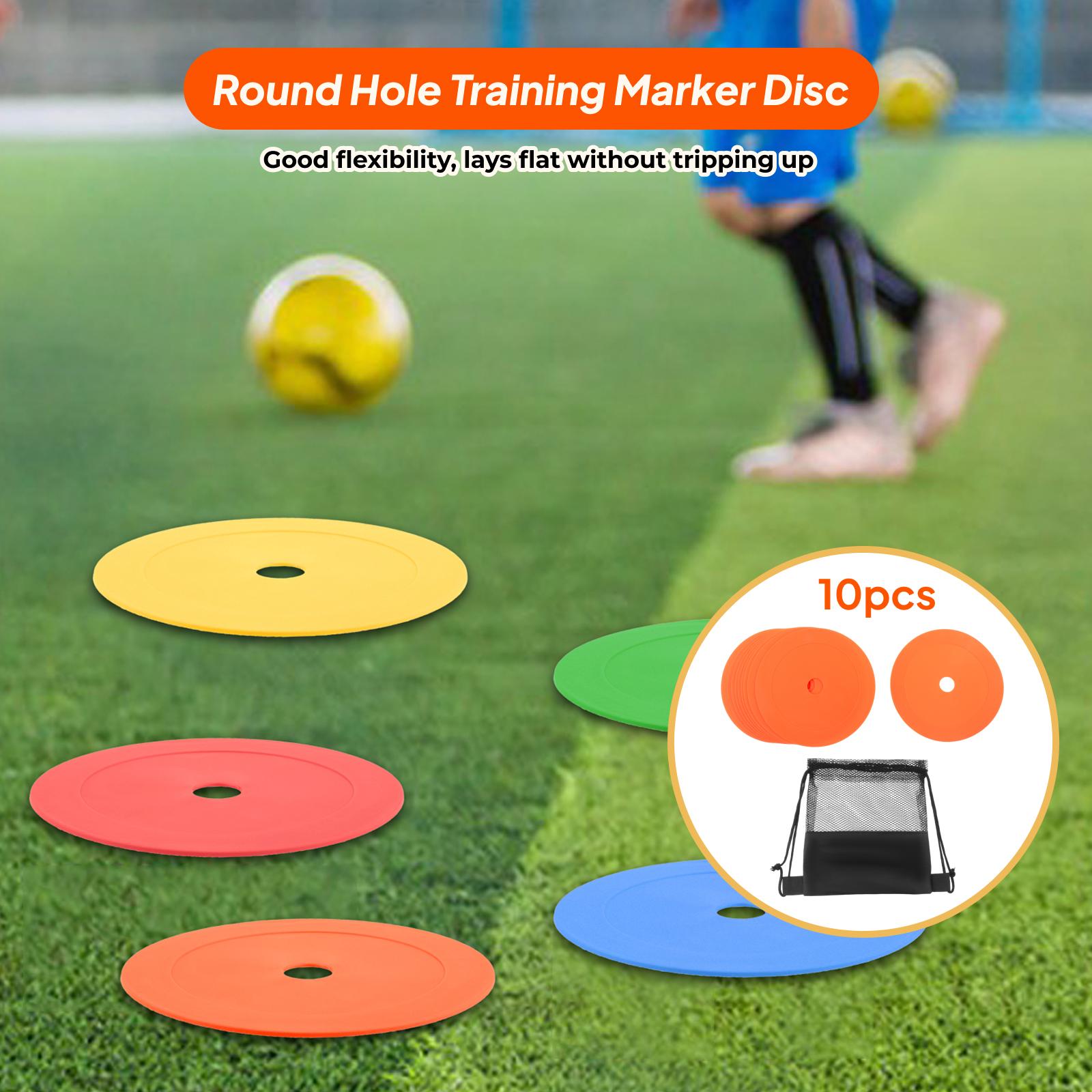 Court Marker Cone - 10x cones planos 6 polegadas marcadores