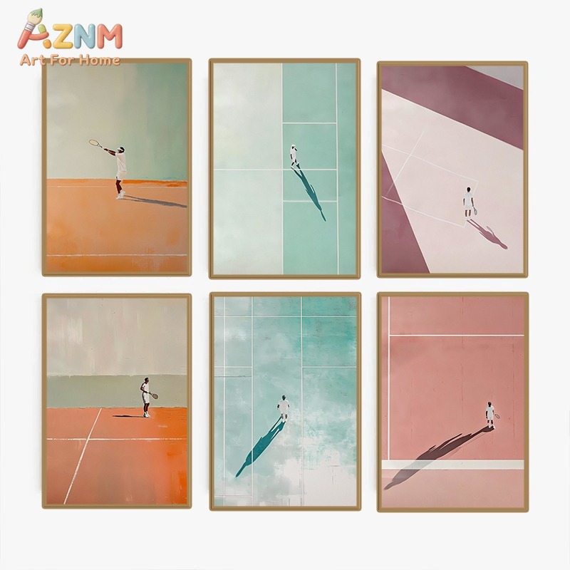 Badminton Quotes - AZNM Arte de Parede em Tela