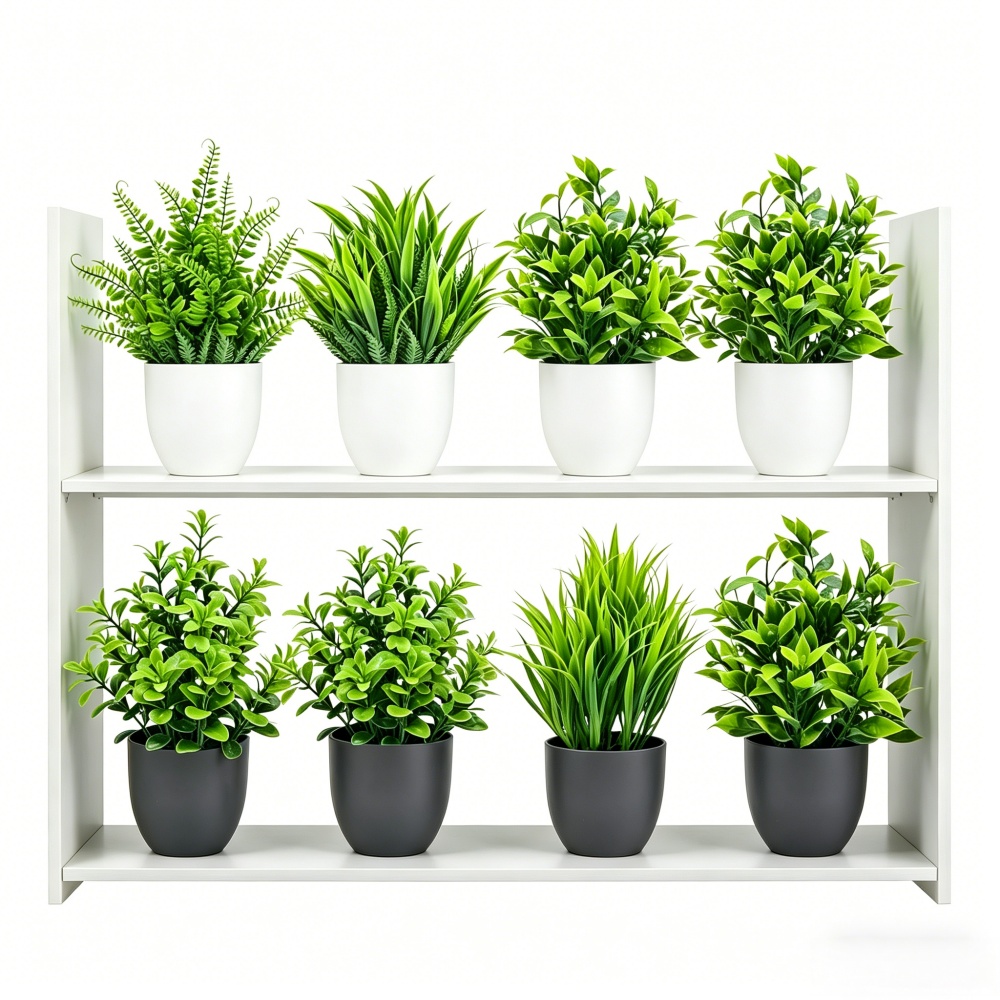 Badminton Live - Conjunto de 4 Plantas Artificiais Mini