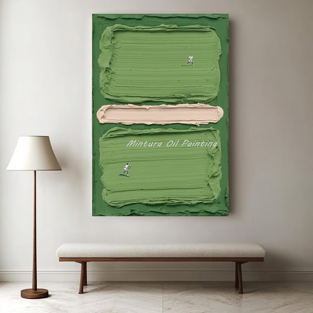 Badminton Quotes - Mintura, pintura a óleo de quadra