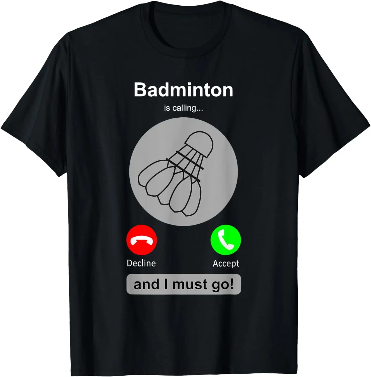 Badminton Quotes - Camiseta Feminina Divertida de Badminton com