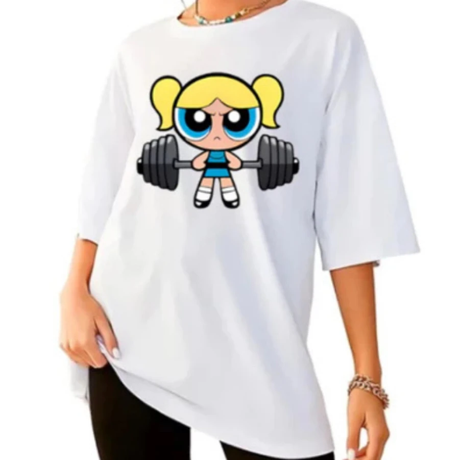 Meninas super poderosa blusa t - Badminton Junior avaliação e preço