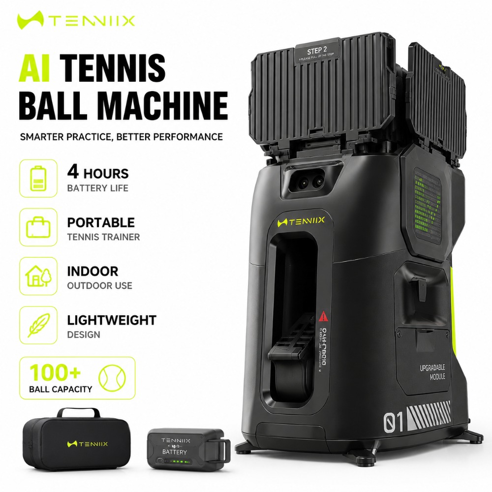 Máquina de Tênis AI: Lançador  - Badminton In English avaliação e preço
